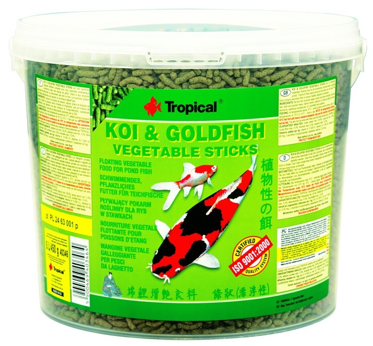 Tropical Koi & Goldfish Vegetable Sticks 11L / 900g