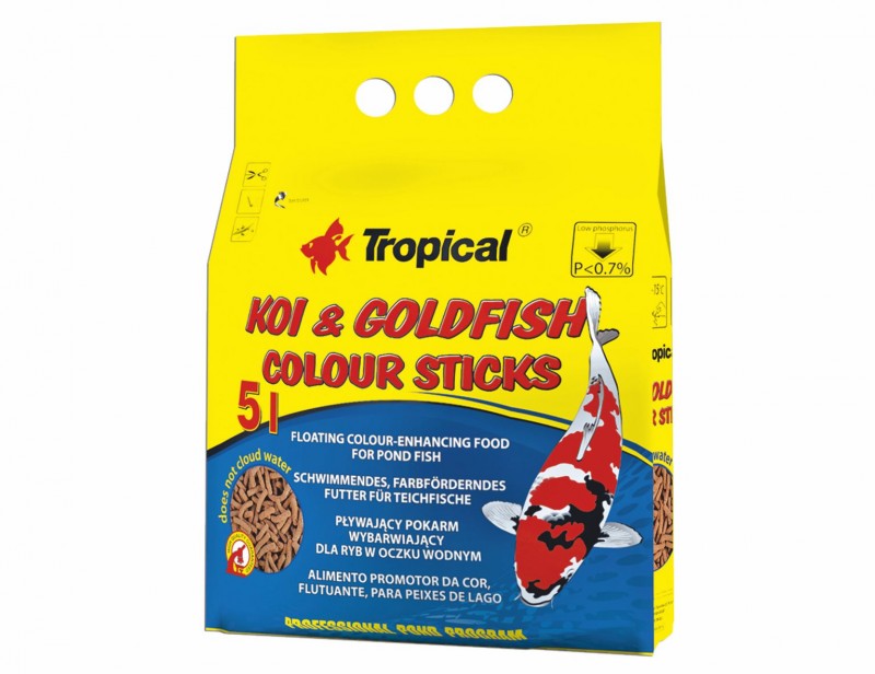 Tropical Koi & Goldfish Colour Sticks 5L