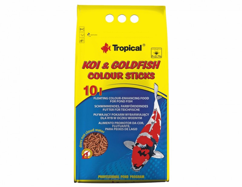 Tropical Koi & Goldfish Colour Sticks 10L 