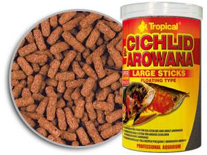 Tropical Cichlid Arowana Large Sticks 1000ml/300g