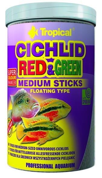 TROPICAL Cichlid Red&Green Medium Sticks 1000ml