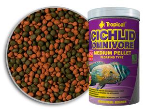Tropical Cichlid Omnivore Medium Pellet 500ml
