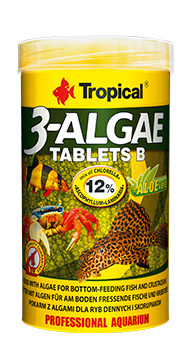 Tropical 3-Algae Tablets B 50ml/36g, cca 80 tab.