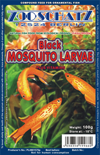 Čierna komária larva 100g