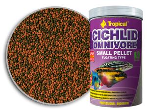 Tropical Cichlid Omnivore Small Pellet 1000ml
